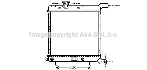 AVA QUALITY COOLING Радиатор, охлаждение двигателя CR2067